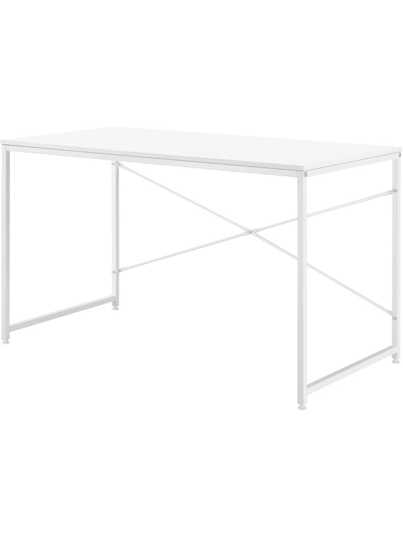 Mesa de oficina rectangular de 120 cm con diseno sencillo para estudio y zona laboral
