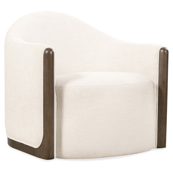 Mesa de noche oval Eleana, caramelo claro