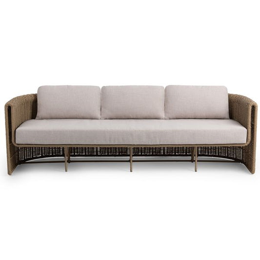 Silla comedor exterior Oliver, caramelo mantecado, pack 2