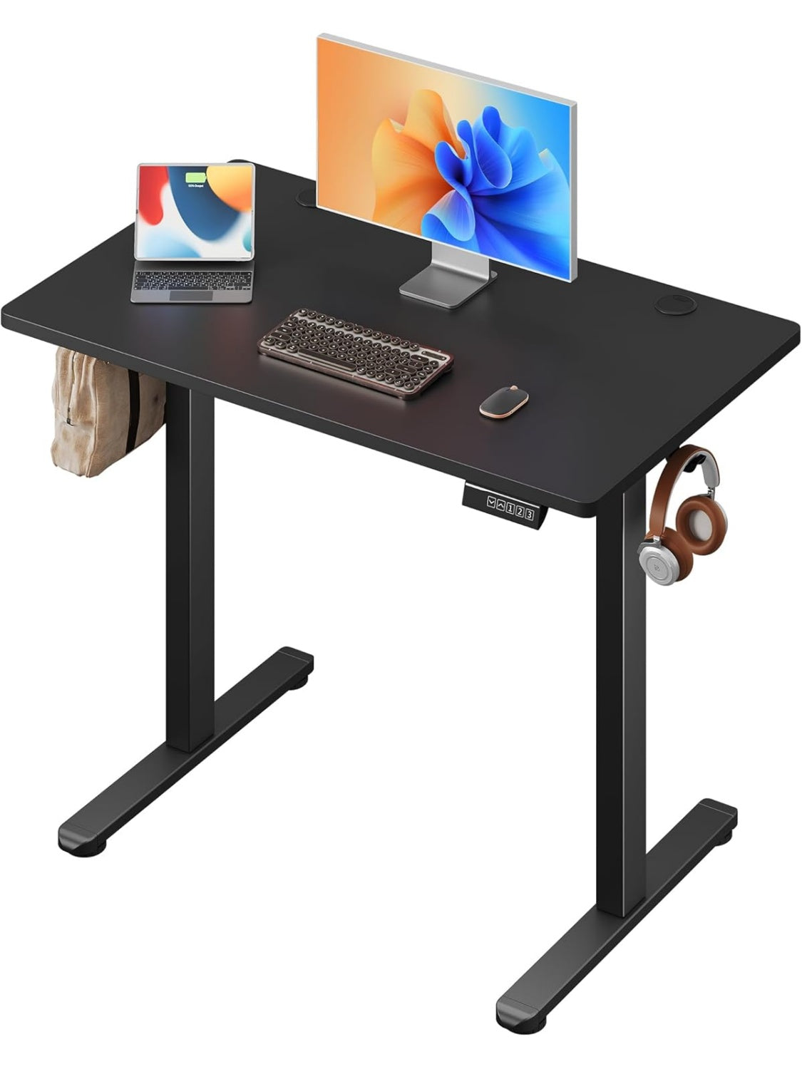 Escritorio electrico elevable de 100 cm con tres memorias pantalla digital y ajuste de altura