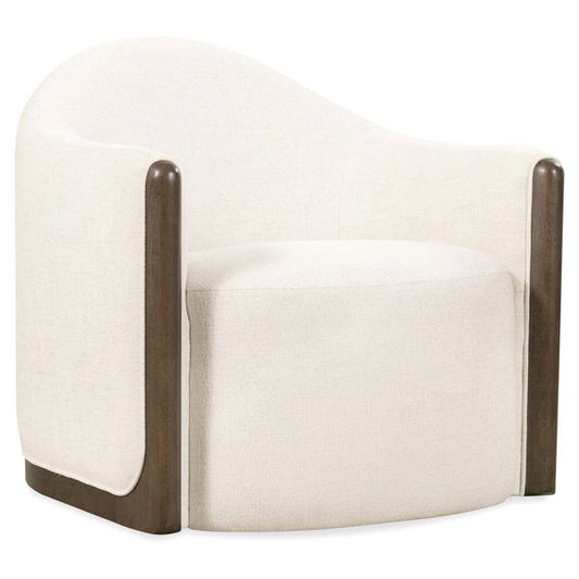 Mesa de noche oval Eleana, caramelo claro